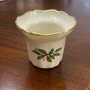 Lenox Holly votive holder